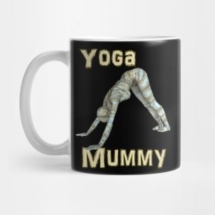 Yoga Mummy Downward Dog Pose Mug